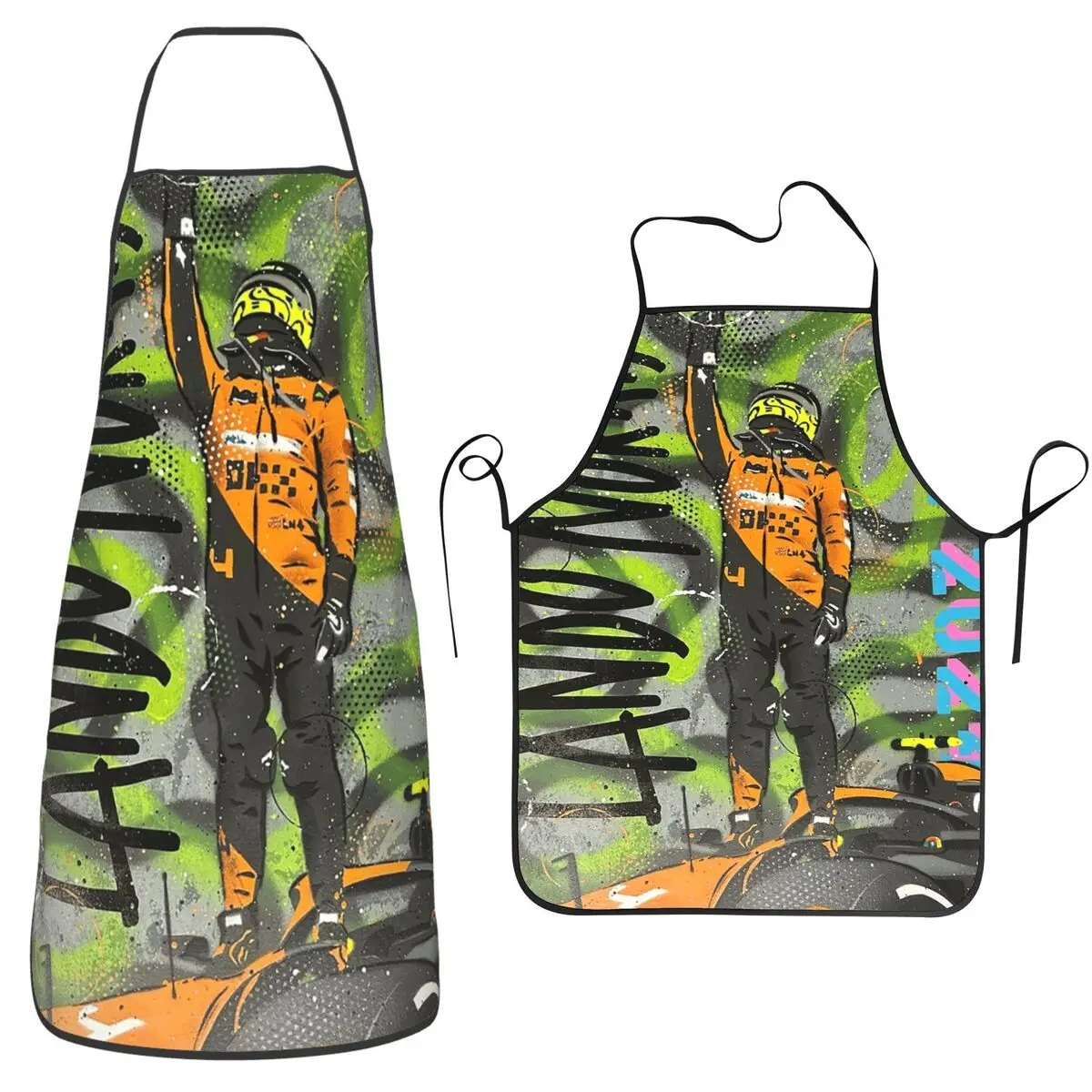 

Фартуки Lando Norris Miami Win, фартуки для шеф-повара, приготовления пищи, выпечки, нагрудник без рукавов, кухонный сарафан для уборки для женщин и мужчин, садоводства