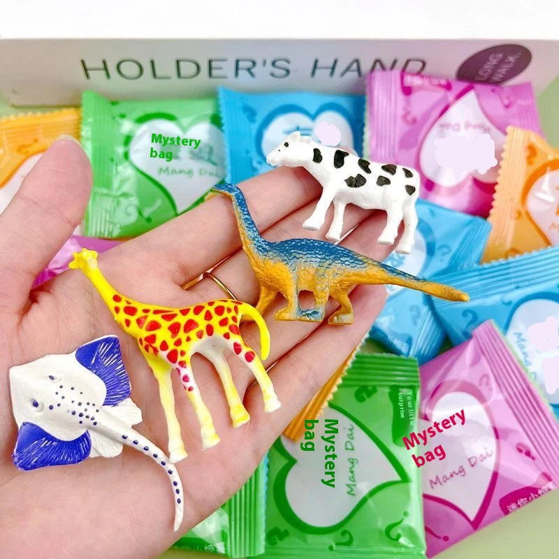 

60pcs Mini Blind Box Resin Dinosaur Creative Decoration Desktop Statue Party Holiday Model Gift Blind Bag Color Randomly Sent