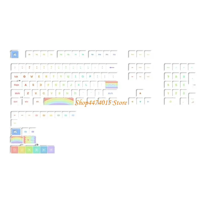 K1AA MDA dyesublimation pbt keycap لمفاتيح cherrymx مفاتيح مفاتيح ميكانيكية قوس قزح