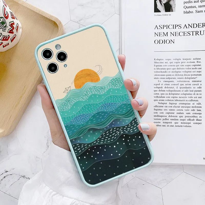 Whale Fish Wave Sea Handyhülle für iPhone X XR XS 17 15 13 14 12 11 Pro Max 14 16 Leuchtturm für iPhone 15 Plus stoßfeste Abdeckung – Detail 11