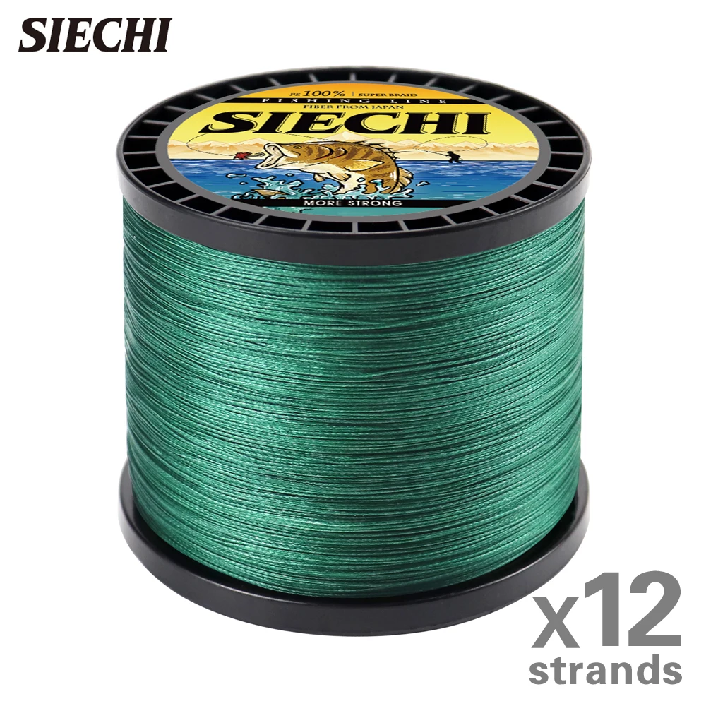 

SIECHI Sea Fishing Strong PE X12 Braided Fishing Line 300M 500M 1000M 12 Strands 33lb~149.9LB Original Fishing Line