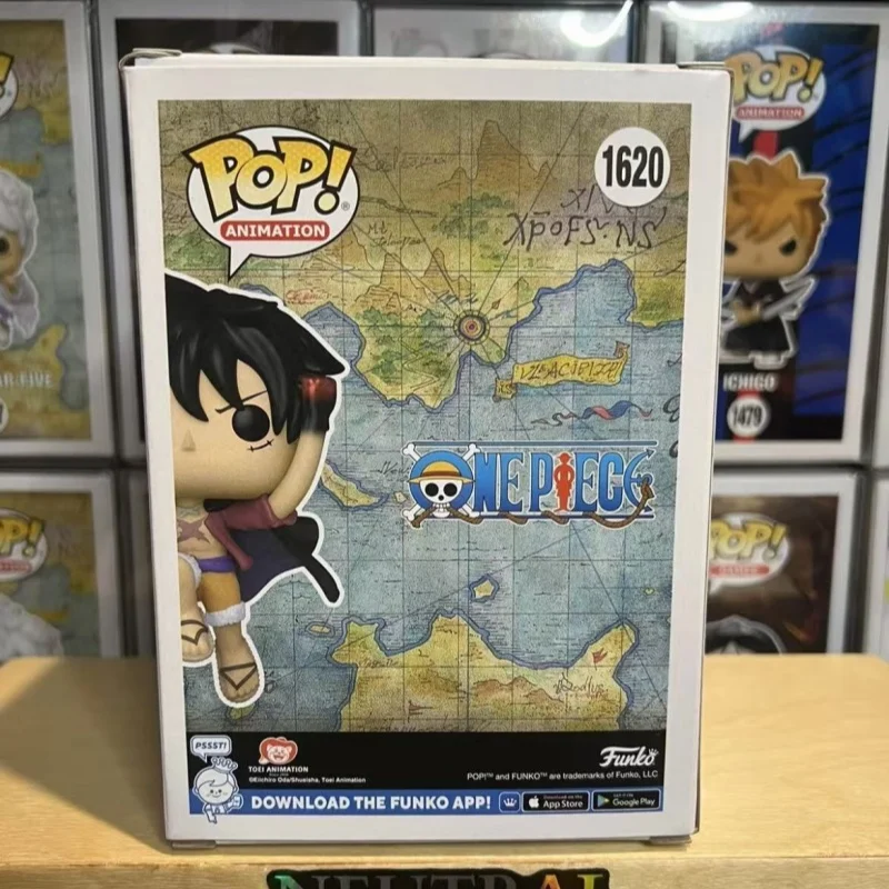 Véritable Funko Pop une pièce Luffy Action Anime Figure vinyle Statue poupée bureau décoration modèle jouets enfant objets de collection cadeaux