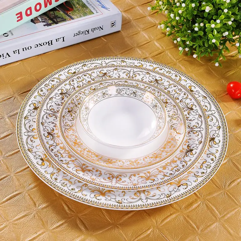 

Bone China Tableware Western-style Steak Plate Ceramic European