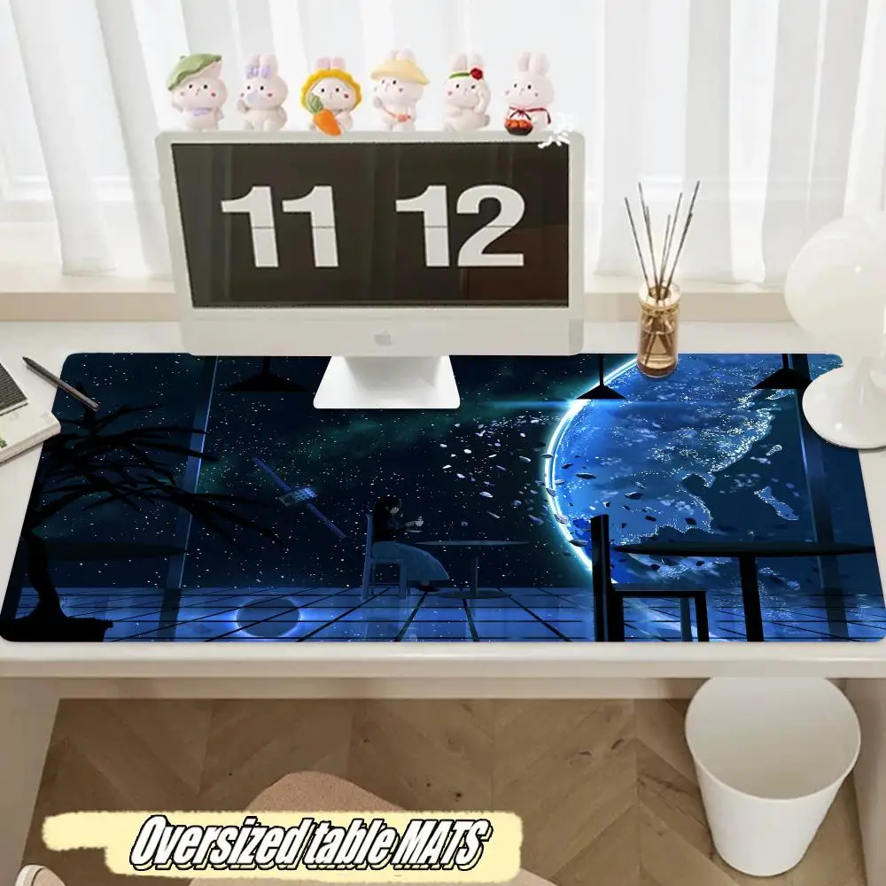 

Colorful sky Mouse Pad Tablet mouse Pad Laptop xl desktop mouse pad, cute HD Rainbow Gaming keyboard pad, csgo Player, 90x40