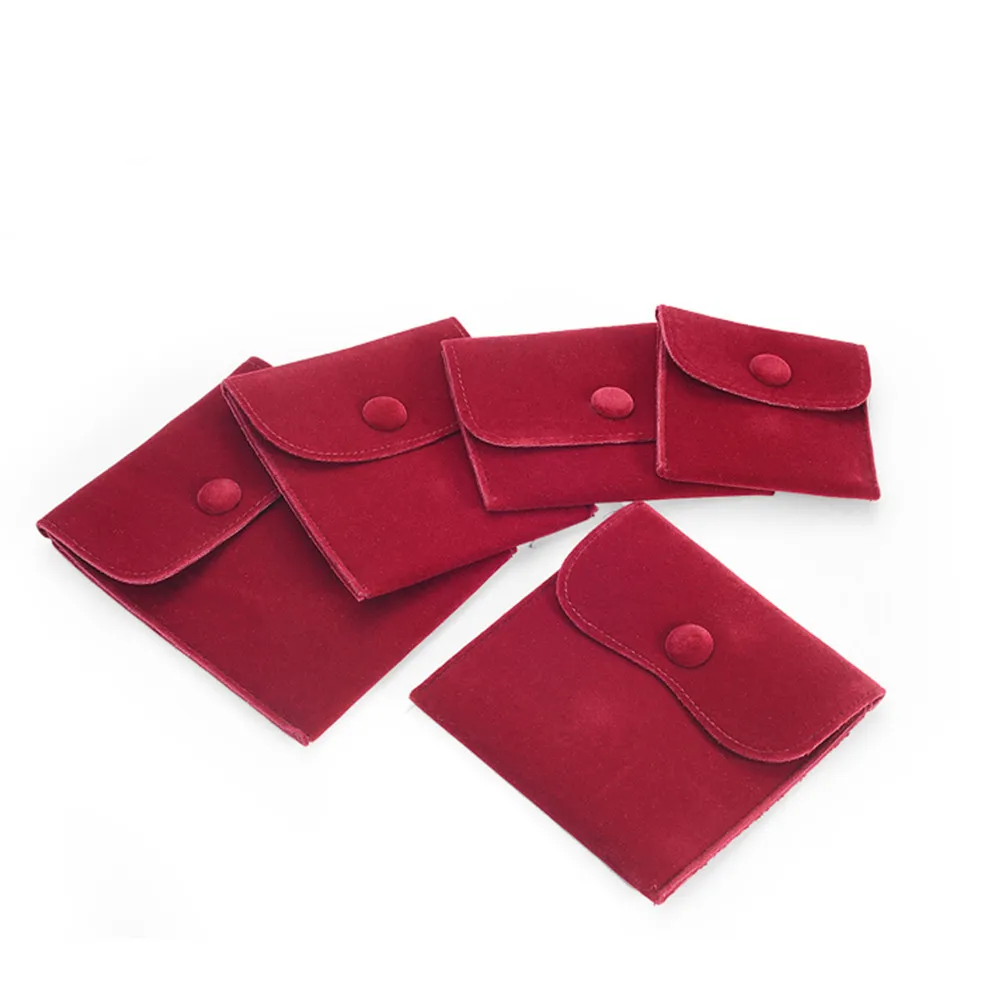 3Pcs Functional Jewelry Pouches with Easy Open Close Buckle Perfect for Jewelry Storage Wedding Favors Gifts Merchandising