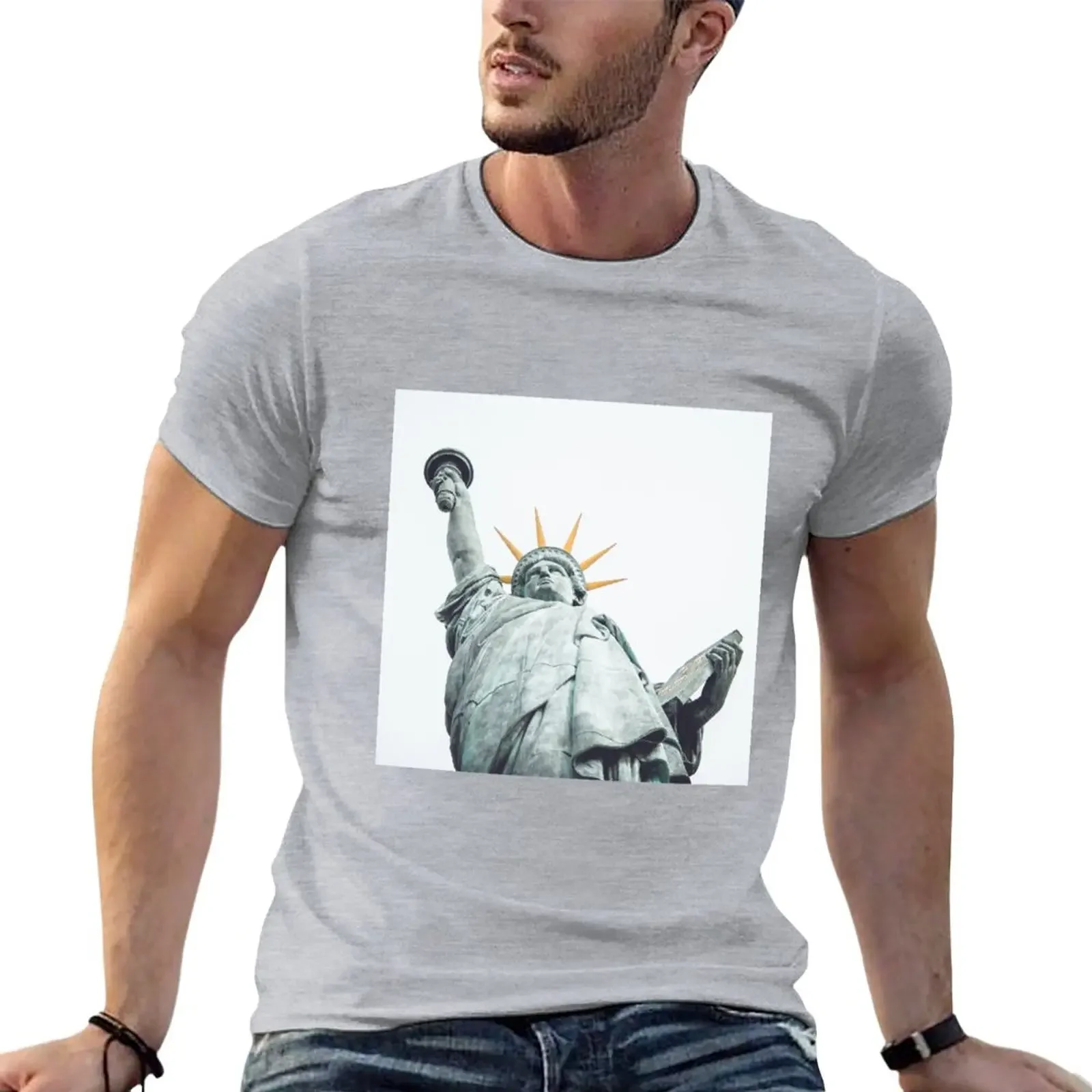 Statue of liberty T-Shirt tees vintage oversized t shirt men