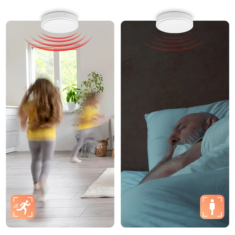 

ABMF-Tuya Wi-Fi Mmwave Радар Датчик присутствия человека, PIR-датчик обнаружения яркости/расстояния для Alexa Google Home