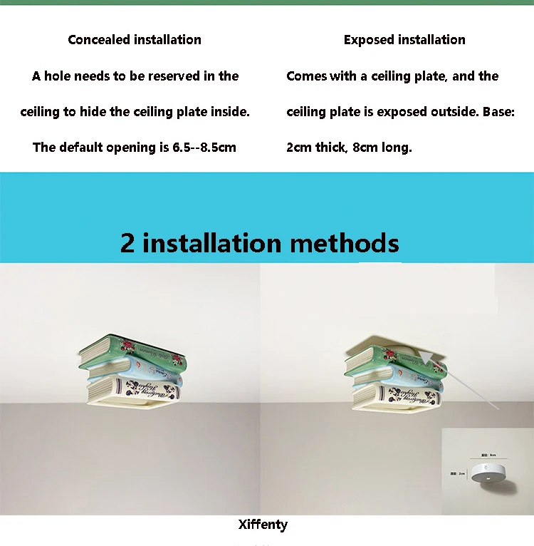Creative book shape embedded downlight LED decorative lighting ins style personalized entrance light aisle light entry light
