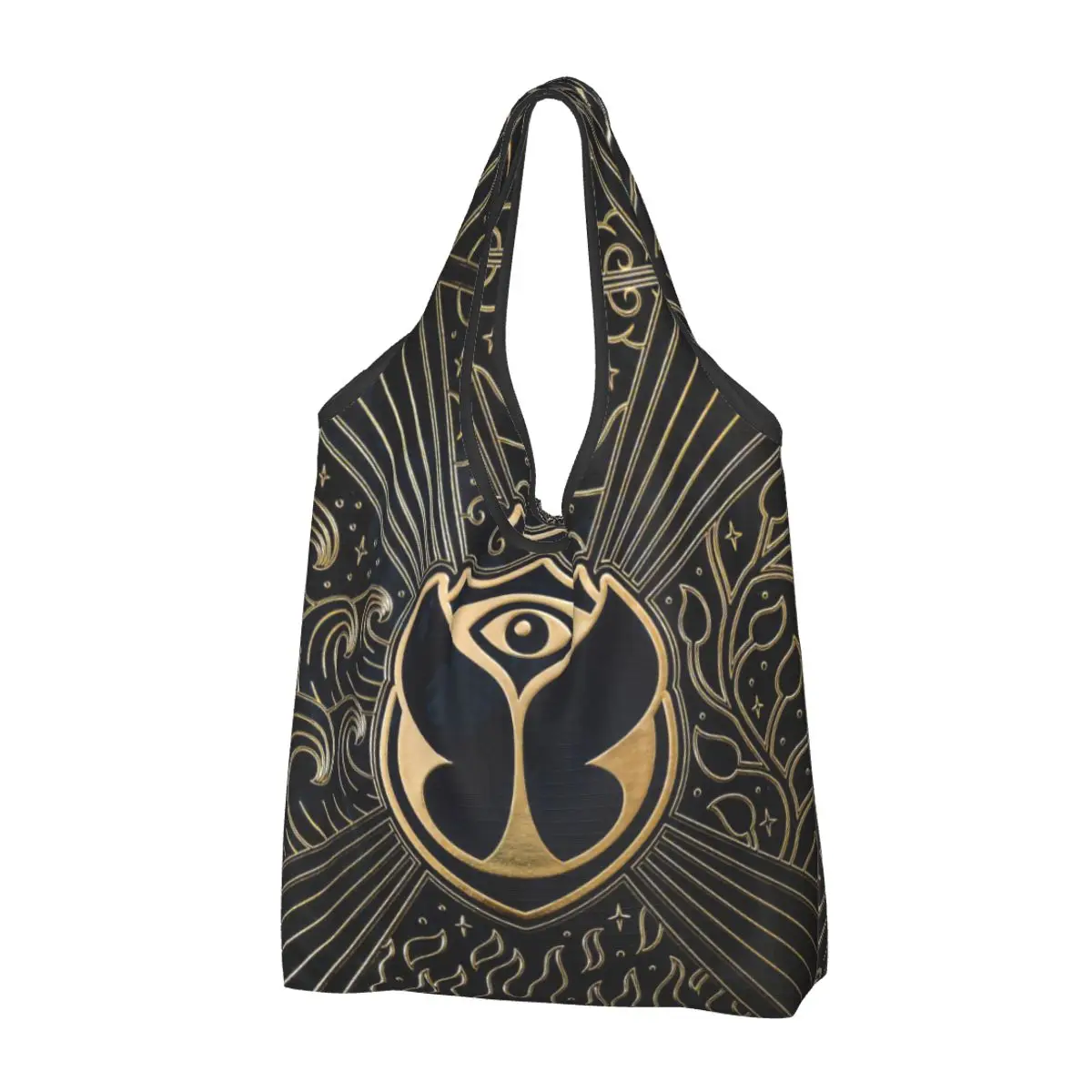 Tomorrowland Groceries Tote Shopping Bags Women Custom Belgian Electronic Dance Music Festival Shoulder Shopper Bag Handbag