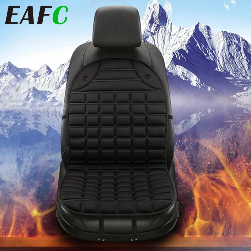 EAFC 12V Car Heating Cushion Heated Seat Pad Heater Winter Warmer Seat Winter seat Protector Auto Seat Cushion Pad Winter Mat