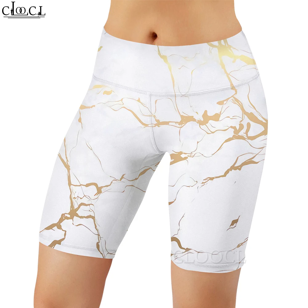 CLOOCL Nữ Legging Trắng Chấm Bi Họa Tiết 3D In Hình Quần Short Quần Lót Nữ Công Sở Tới Đầu Gối Quần Mùa Hè Quần Short 2022