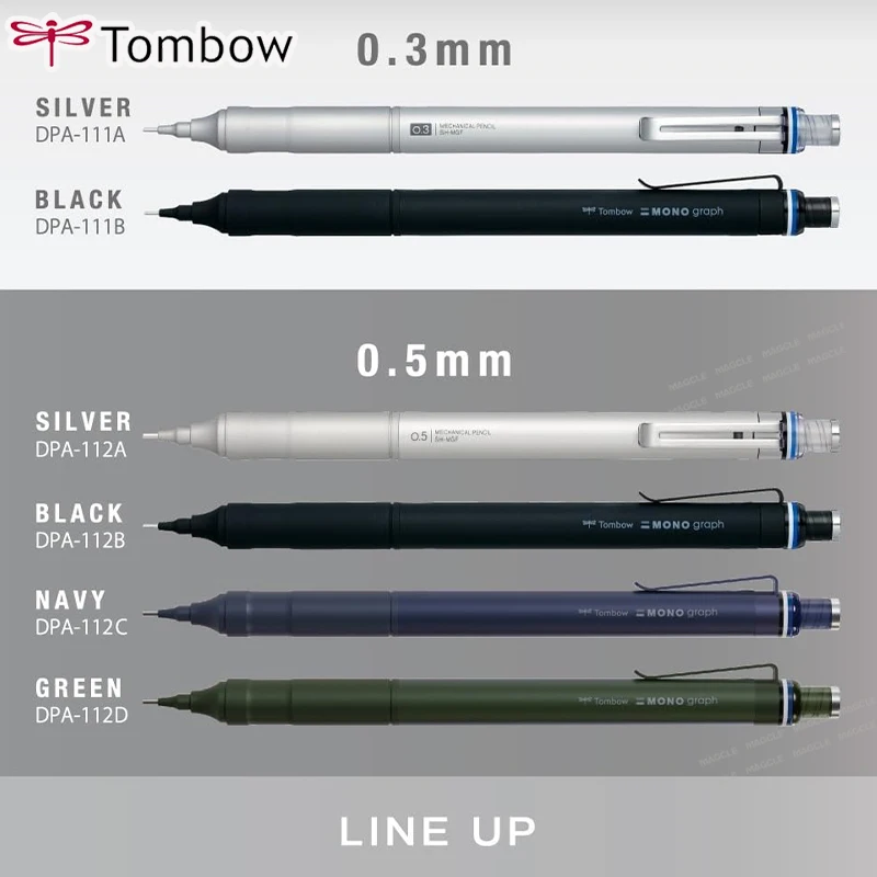 NEW Tombow Precision Mechanical Pencil 0.3/0.5mm MONO Monograph Fine Wide‑View Conical Tip φ1.6‑10mm Automatic Smooth Write Tool