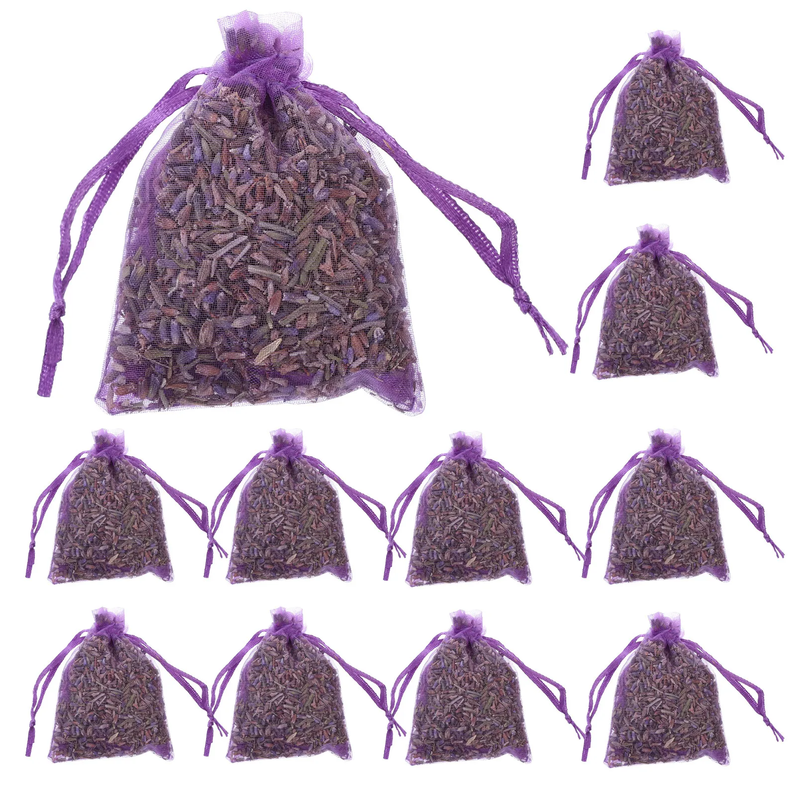 12Pcs Lavender Sachets Hanging Fragrant Sachet Bags for Closets Drawers Wardrobe Home Freshener Portable Scented Pouch