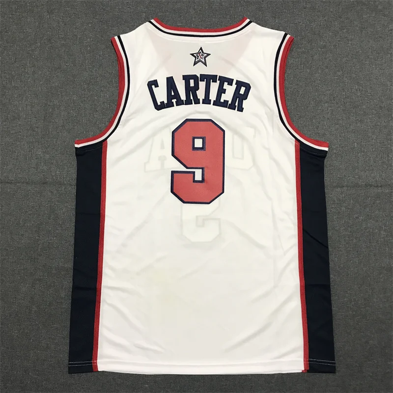 Mens Carter Navy White Team USA 2000 Basketball Jersey Shirts