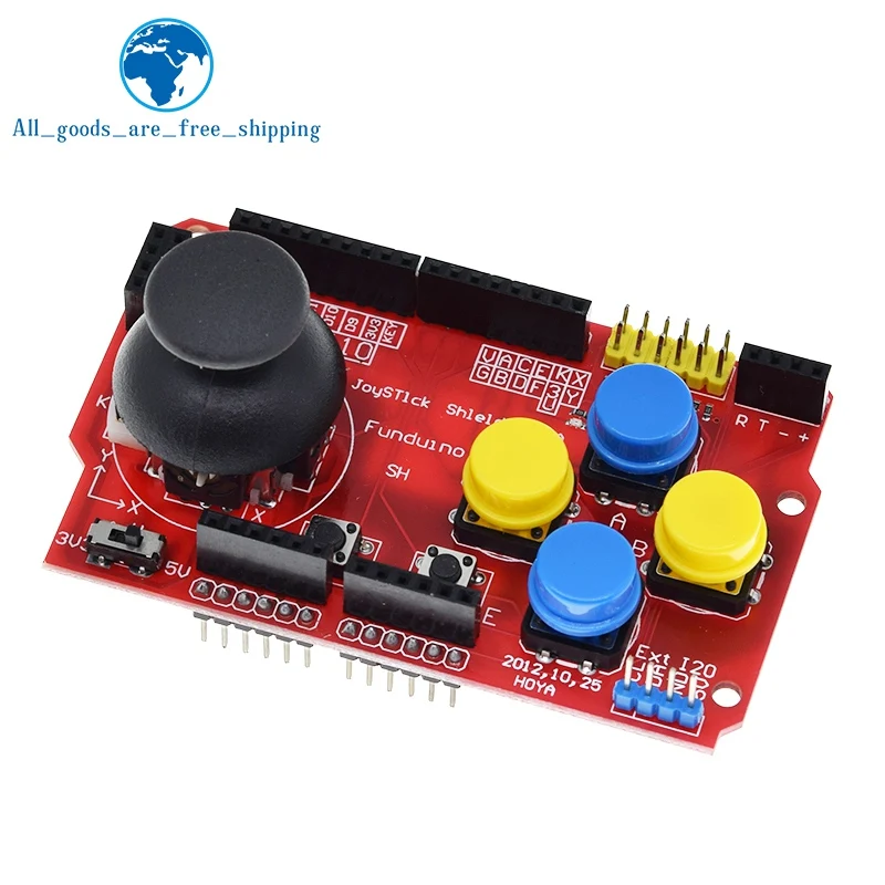 TZT Joystick Shield for Arduino Expansion Board Analog Keyboard and Mouse Function