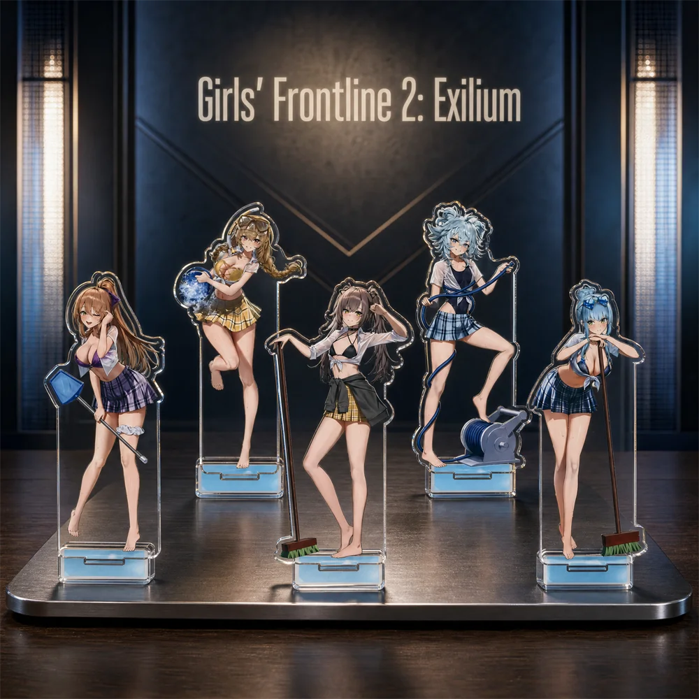 Anime Girls’ Frontline 2: Exilium 15cm Acrylic Stand/Keychain Tabletop Decorations Accessories Decor Gifts Exquisite Products