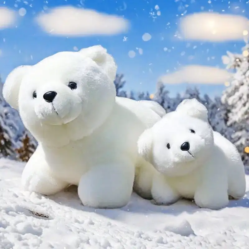 

Lovely White Polar Bear Plush Toys Cute Soft Stuffed Animal Plush Bear Dolls Kids Birthday Gift