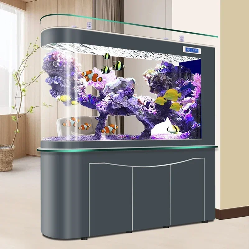 

Нижний фильтр для аквариума с драконьими рыбами, разделительные экраны для средних и крупных рыб, офисный аквариум Globe