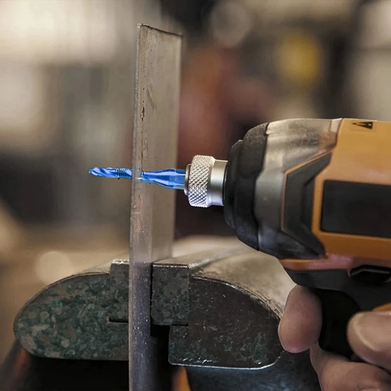 6 pz acciaio ad alta velocità 4341 titanio placcato rubinetto composito trapano e rubinetto macchina integrata rubinetto M3 M4 M5 M6 M8 M10