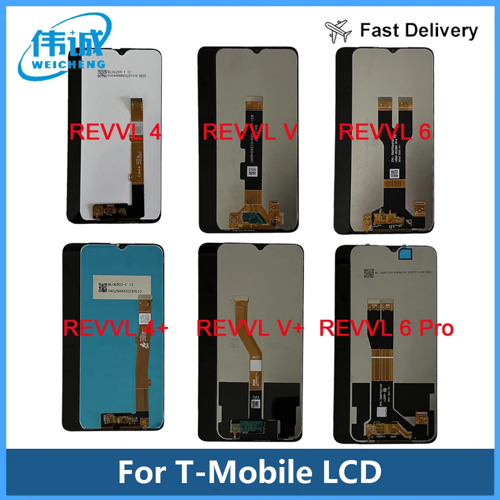 For T-Mobile Revvl 6 Pro 5G LCD TMAF035G Display Screen Digitizer T Phone LCD For REVVL4 4+ REVVL V Plus Revvl V REVVL 5G LCD