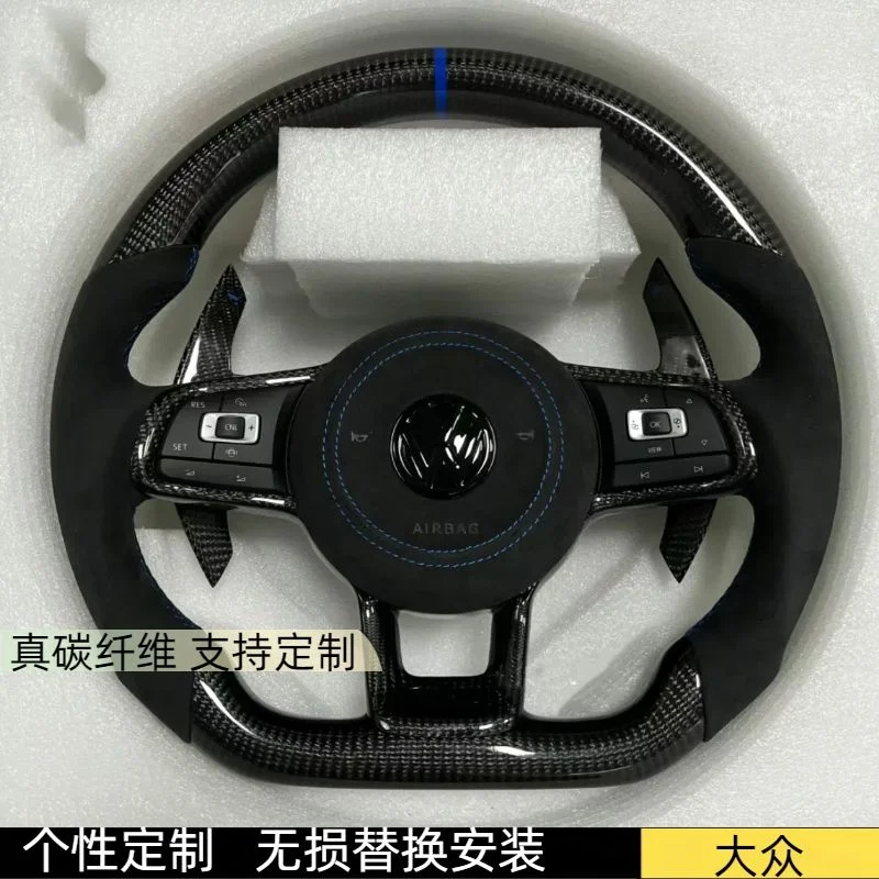 

Для Volkswagen VW Tiguan 5N 2010 ~ 2017 руль из углеродного волокна в сборе, деталь, аксессуары