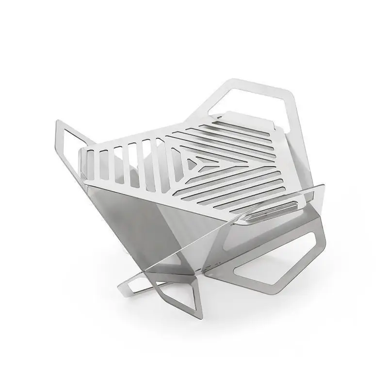 Stainless Steel Portable Foldable Mini BBQ Grill for Outdoor Camping Picnics Travel Backpacking Lightweight Compact Barbecue