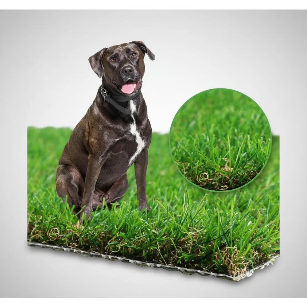 

Large Artificial Grass for Dogs Potty Training, 4x6FT Realistic Pet Turf Outdoor Patio Balcony Washable High Drainage