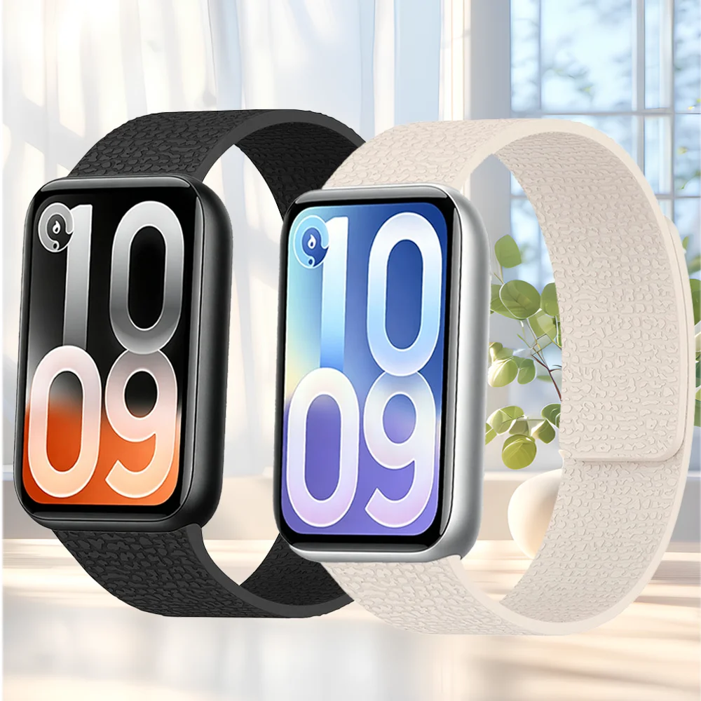 Magnetisches Silikonarmband für Xiaomi Mi Band 10 Pro 9 Pro 8 Pro Sport Weiches Atmungsaktives Komfortables Armband Redmi Watch 6 5 4 Band