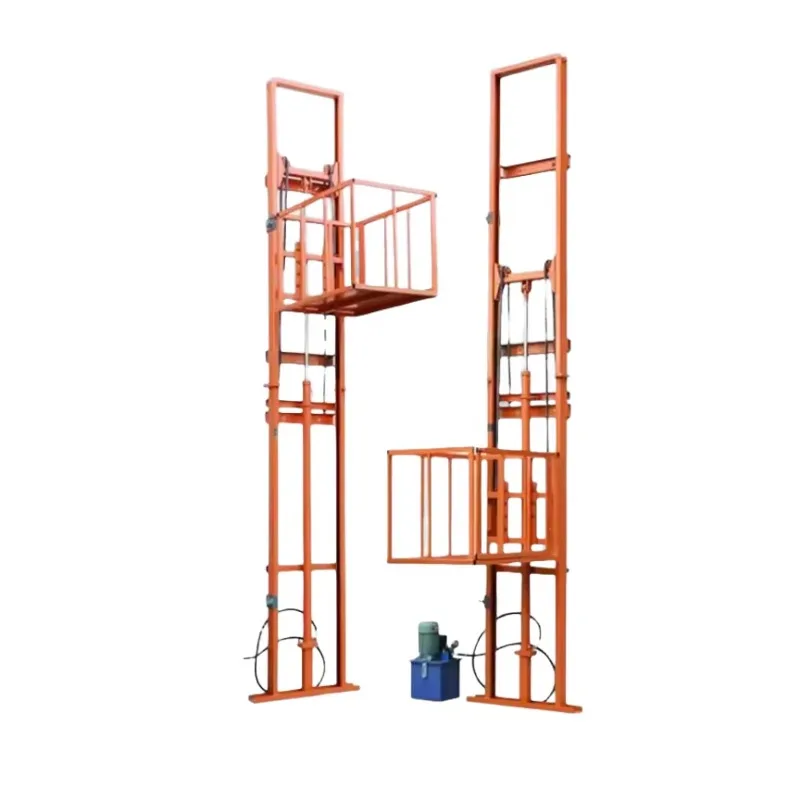 Warehouse Material Lift Hydraulic Mezzanine Cargo Elevator for Pallet Loading Goods Transfer and Space Saving Transport