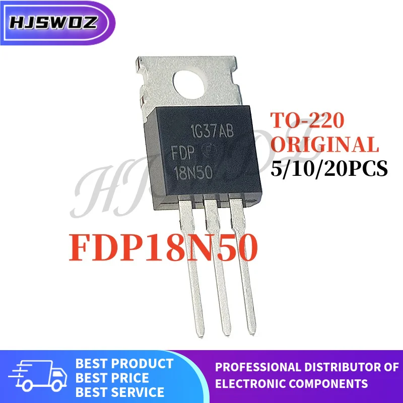 Original 5PCS-20PCS FDP18N50 18N50 18A 500V TO-220 brand new MOSFET N-channel High-power In Stock