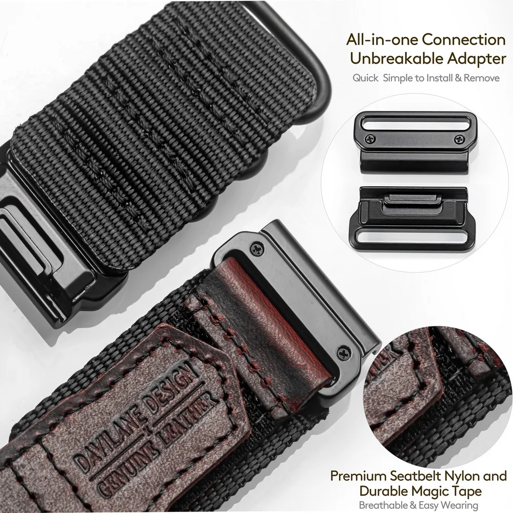 Compatible With Garmin Fenix8 7 6 Watch Band Quickfit 20 22 26mm Nylon Sports Wrist Strap For Forerunner/EPIX /Instinct /Tactix