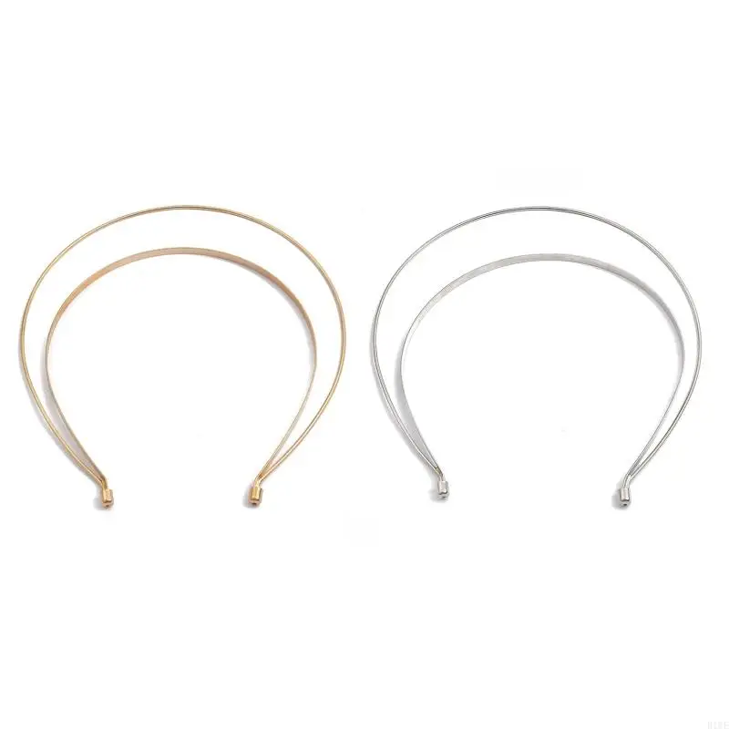 

R1WE Simple Sweet Hair Accessories Women Students Washing Face Hairband Headbands Double Layered DIY Hair Hoop Base
