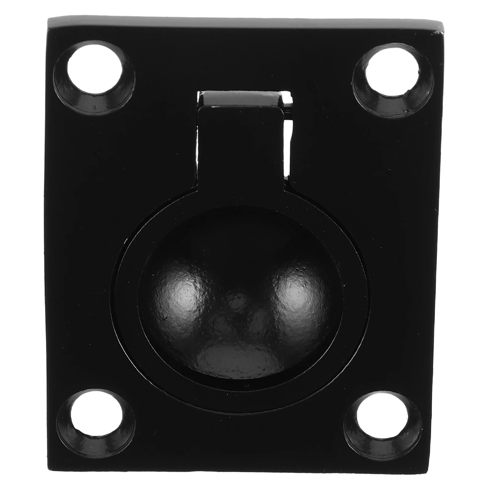 

1PC Stainless Steel Boat Deck Hatch Cover Pull Ring Flush LiftLatch Black Handle Storage buckle Marine Floor Hardware