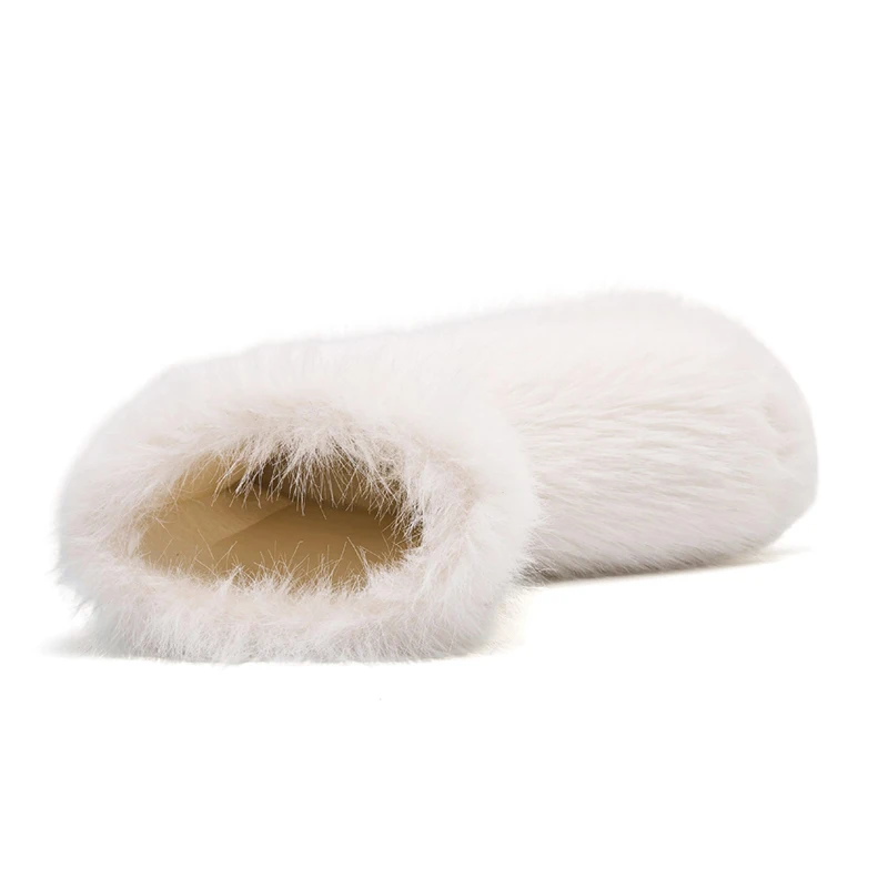 Winter Flauschige Stiefeletten Weibliche Casual Plattform frauen Schuhe Plüsch Luxus Designer Indoor Outdoor Fuzzy Pelz Schnee Booties Trend – Detail 14