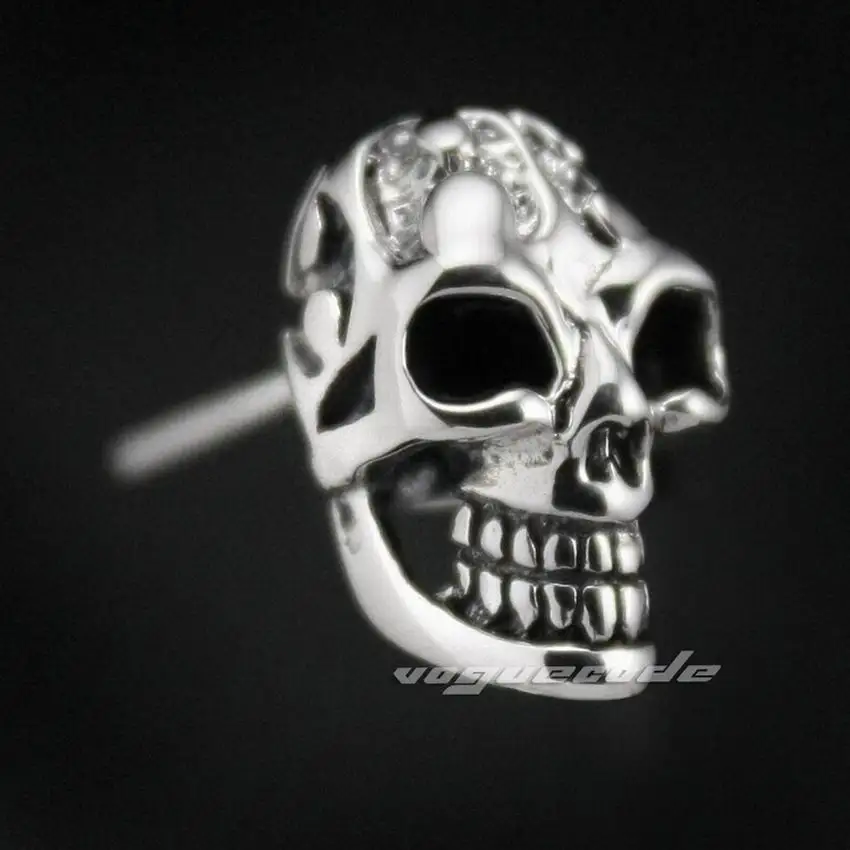 

Серьги-гвоздики из стерлингового серебра 925 пробы с черепом Smille 8M005