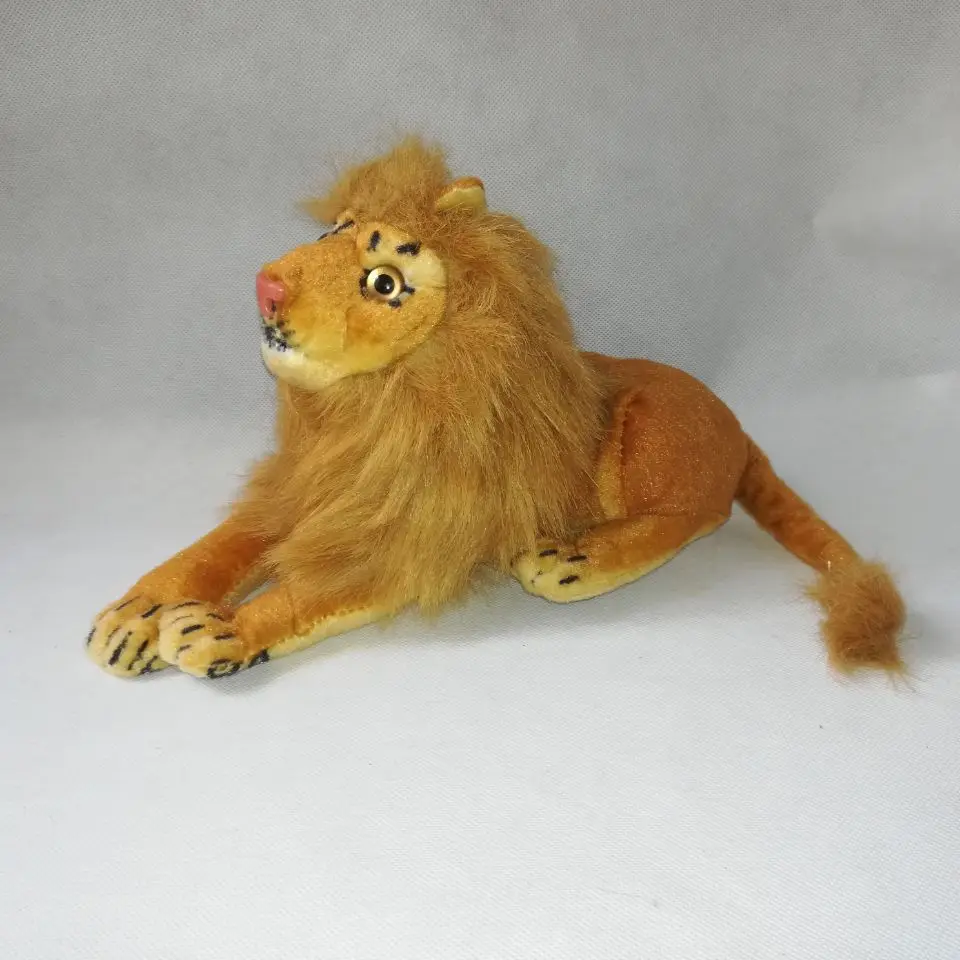 

Simulation Lion About 27cm Lying Lion Plush Toy Soft Doll Baby Toy Birthday Gift h2349