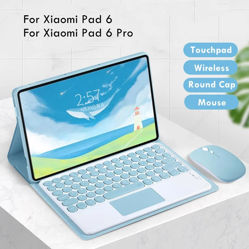 

For Xiaomi Pad 6 Case Touchpad Keyboard Cover for Xiaomi Pad 6 Pro Keyboard Tablet Shell