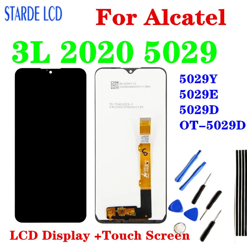 

Original 6.22" For Alcatel 3L 2020 5029 OT5029 5029Y 5029D LCD Display Touch Screen Digitizer Assembly Replacement Tools