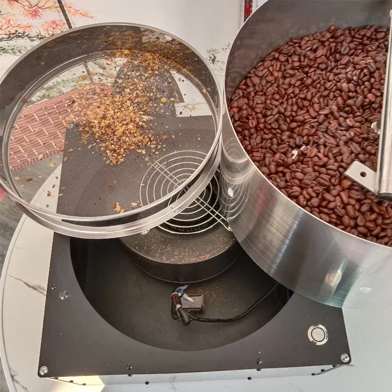 Www لآلة تبريد حبوب البن الكهربائية التجارية مبرد حبوب البن من الفولاذ المقاوم للصدأ 2 كجم آلة تبريد حبوب البن