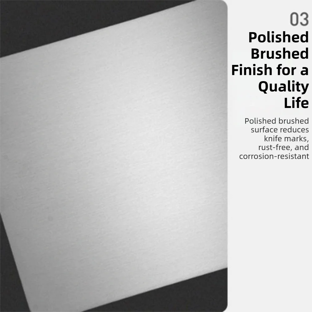 

Stainless Steel Stainless Steel Cutting Board Easy to clean Double Sided Double Sides Cutting Board Anti-mold Thickened
