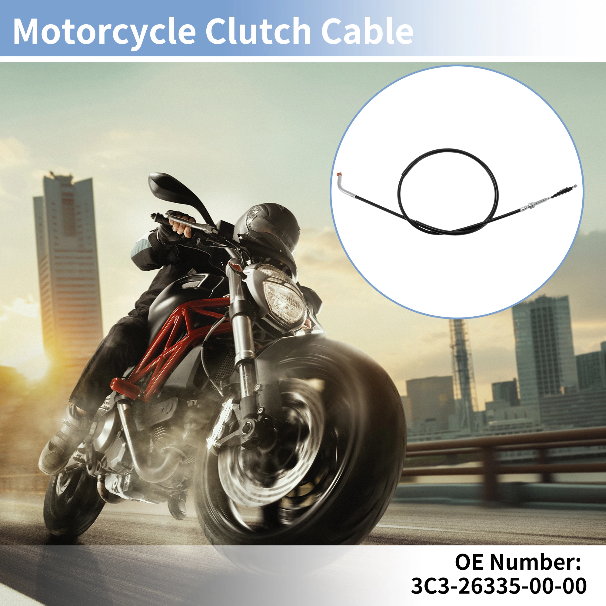 

Motoforti Motorcycle Clutch Cable Motorbike Clutch Cable No.3C3-26335-00-00 for Yamaha 1000 FZ1 1000 S Fazer 2006-2015