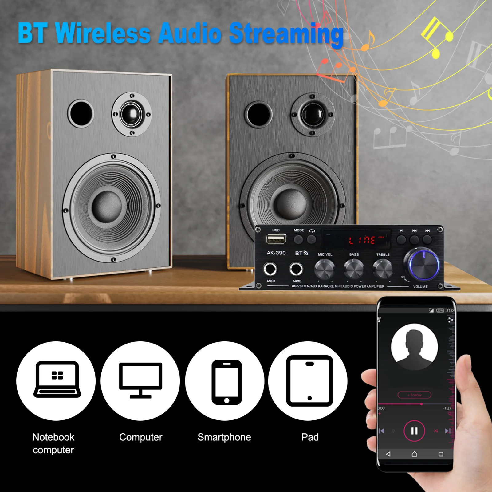 Mini Audio Power Am… - image