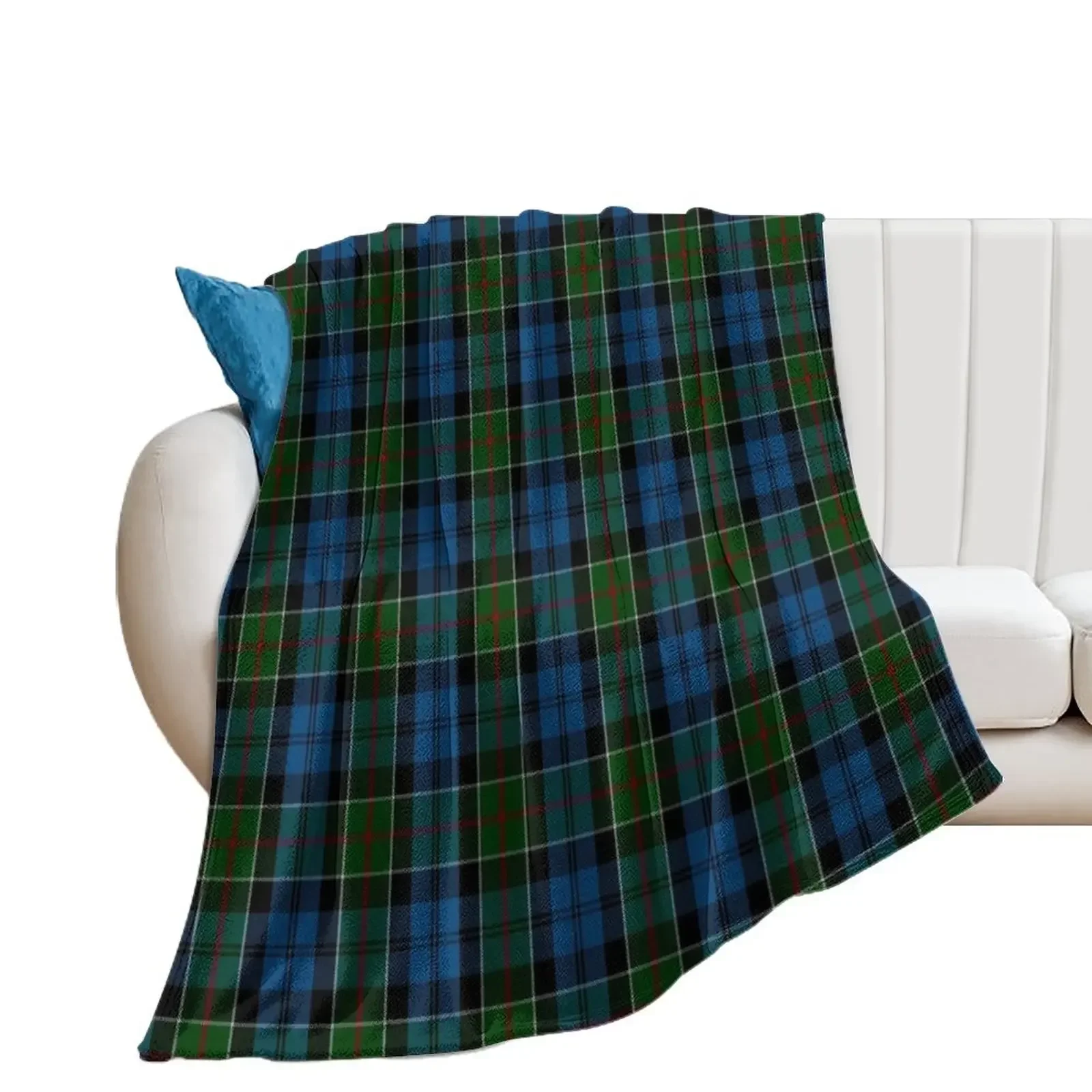 

Colquhoun Clan Tartan (High Res) Throw Blanket Soft Beds funny gift Blankets