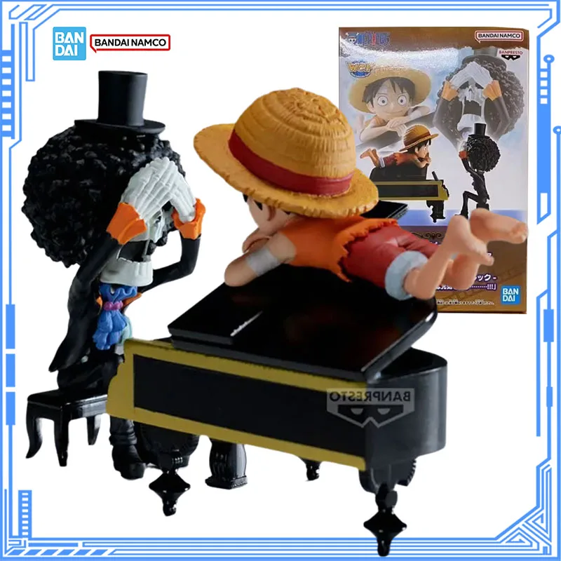 

Bandai Genuine One Piece Model Kit Аниме Фигурки WCF Log Stories Monkey D. Luffy & Burukku Коллекционная модель для детей Игрушки Подарки