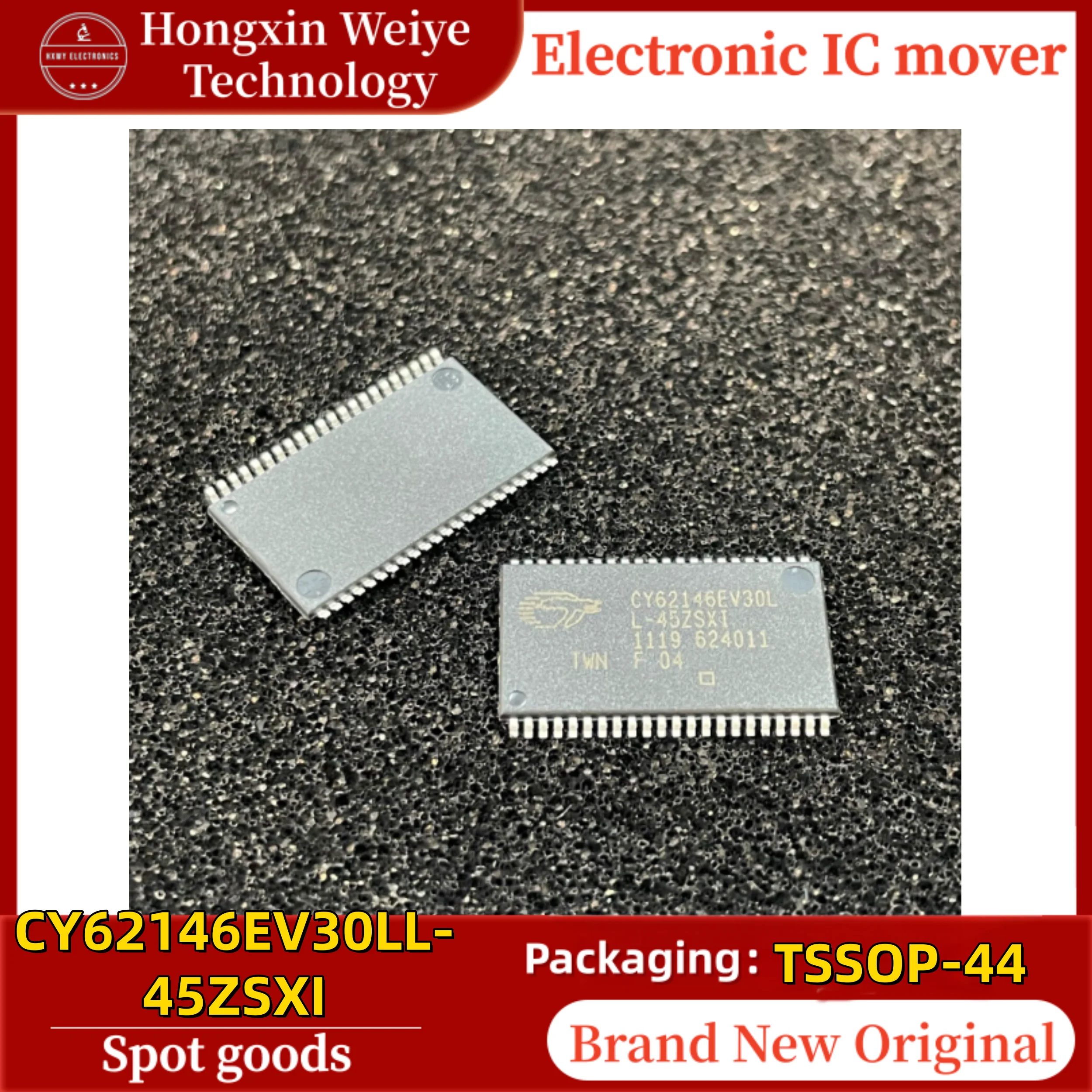 5/50 PCS CY62146EV30LL-45ZSXI TSSOP-44 CY62146EV30L 2.2V~3.6V Static Random Access Memory (SRAM) Brand New In Stock