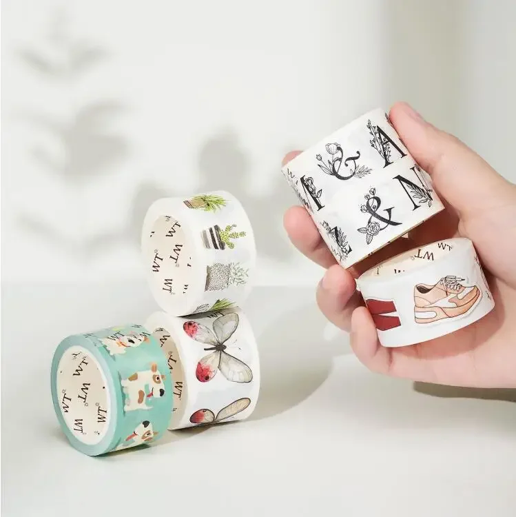 

5pcs/set Original Washi Tape Set Butterfly Letter Diary Journaling Decoration Stickers Die-cut Paper Masking Tape Lot