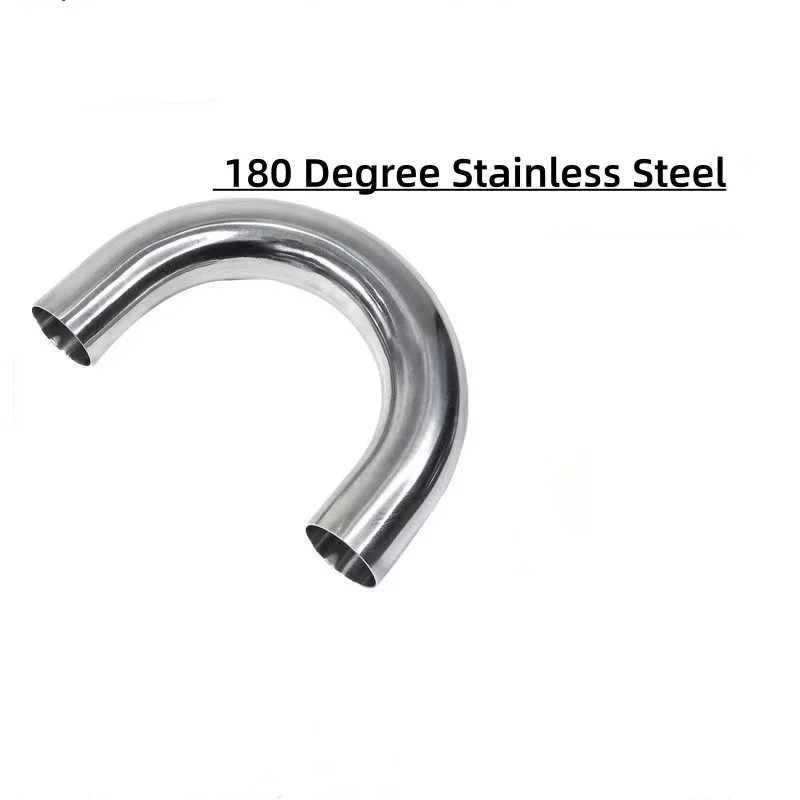 180 Degree U-Bend Exhaust Pipe 304 Stainless Steel Elbow Tube Polished Finish 19mm 25mm 32mm 38mm 45mm 51mm Diameter