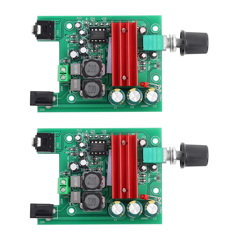 ZIZI 2X مكبر كهربائي مجلس عالية الحساسية أحادية TPA3116 جهاز تضخيم الصوت وحدة مع NE5532 OPAMP