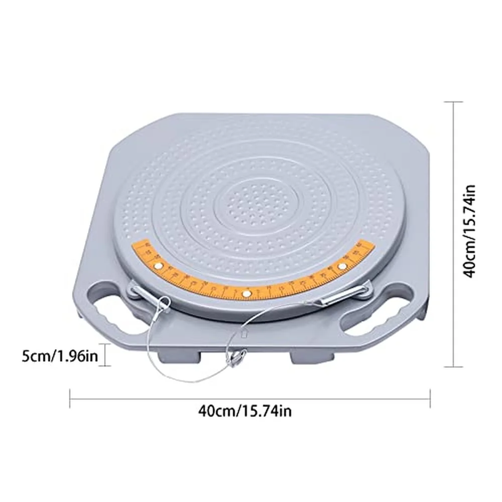 Wheel Alignment Turn Plates 2pcs Turntable Front End Turn Plate Table for Car Truck Brass Dial Measurements 1 Ton