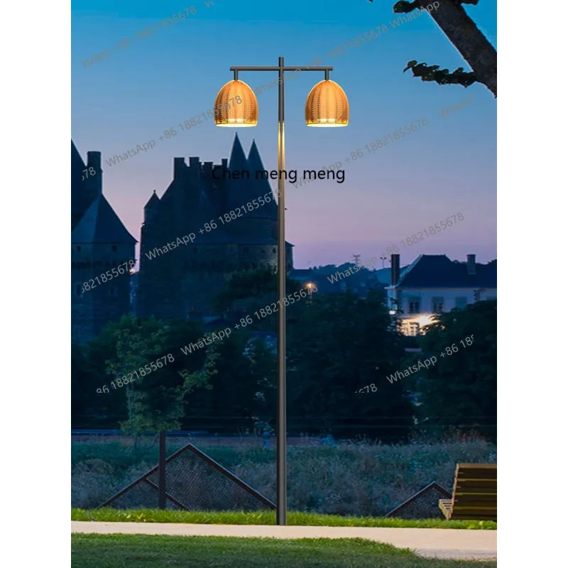 Simples e moderno jardim solar pólo alto luz ao ar livre comunidade jardim luz área cênica bloco estrada luz de rua